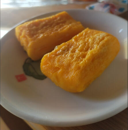 うまく作れた卵焼き